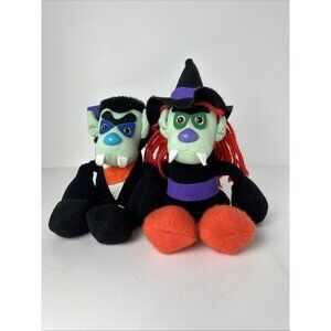 Vtg Dracula Witch Bean Bag Plush 1986 Graphics Intl Halloween Monster Doll Decor